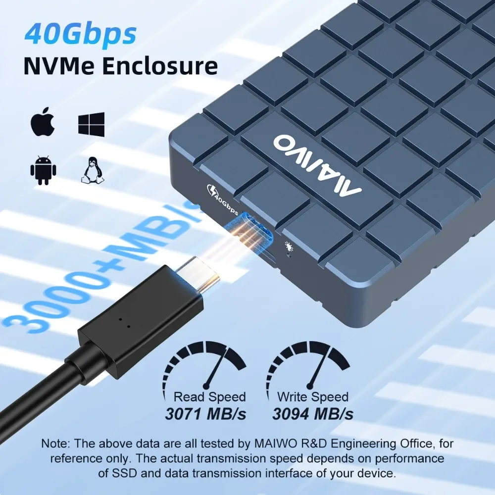 MAIWO USB 4.0 40Gbps M.2 NVMe  - 8Tb M2 Nvme Ssd ulasan dan harga