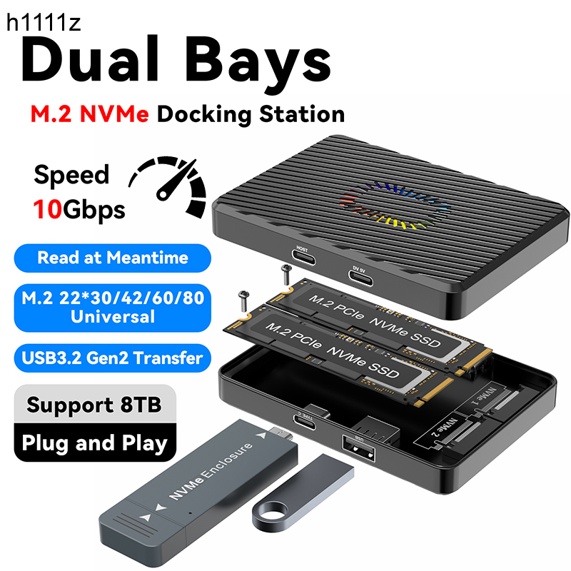 Docking Station Dual Bay M.2 N - 8Tb M2 Nvme Ssd ulasan dan harga