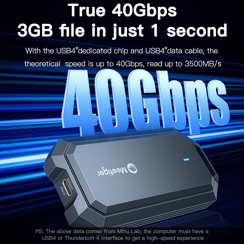 Meetiger 40Gbps M.2 SSD Enclos - Usb4 40Gbps External Ssd 8Tb ulasan dan harga