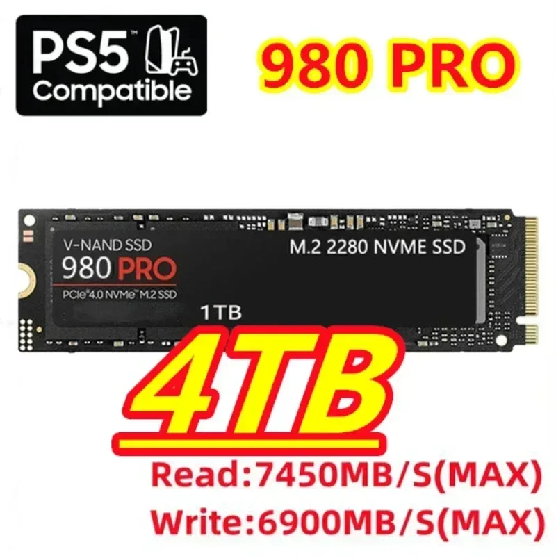 Original 980 PRO M.2 2280 NVMe - Pcie 4.0 4Tb 2280 Ssd 7450Mbps ulasan dan harga