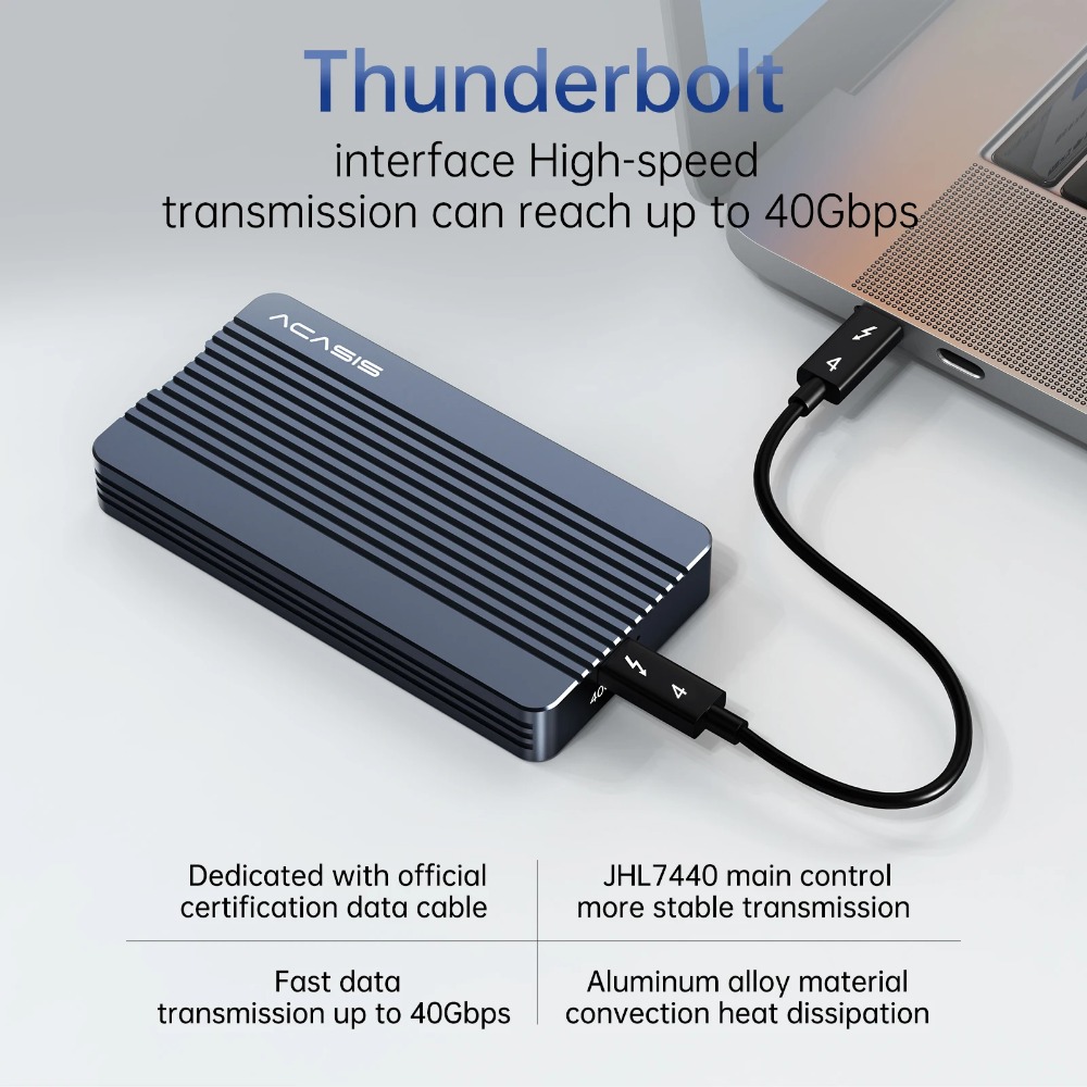 Casing SSD Acasis 40Gbps USB 4 - 8Tb M2 Nvme Ssd ulasan dan harga
