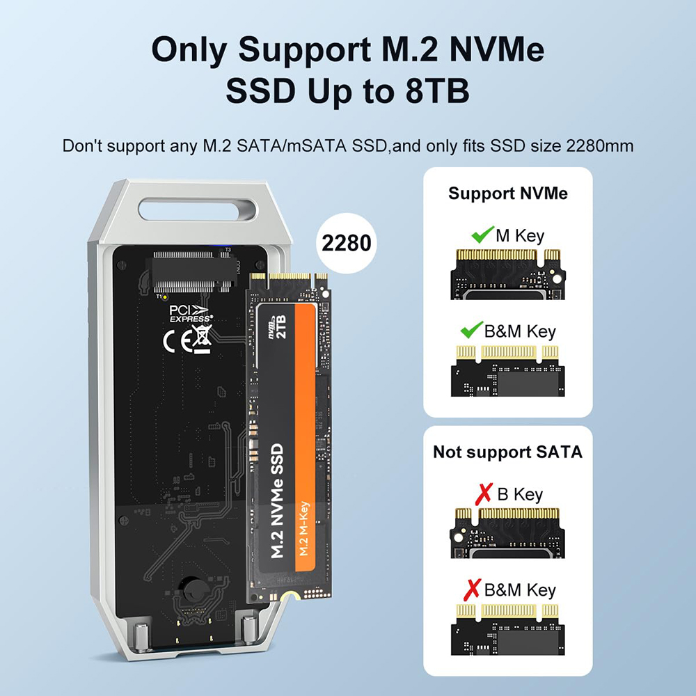 Casing SSD MAIWO, 40Gbps NVMe  - 8Tb M2 Nvme Ssd ulasan dan harga